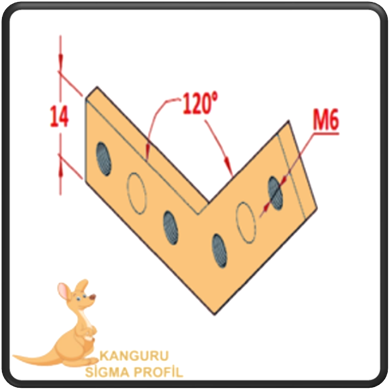 30x30 120° Bağlantı Parçası