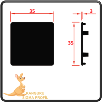 35x35 Light Profil Kapağı