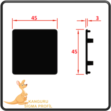 45x45 Profil Kapağı