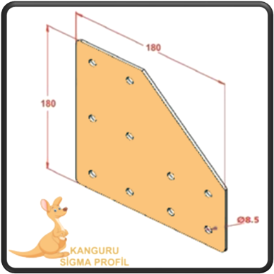 45x90 İki Yönlü Bağlantı Sacı