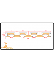 15x120 Yüzey Kaplama Profili