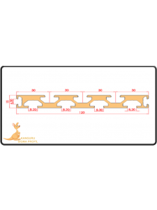 22,5x180 Yüzey Kaplama Profili