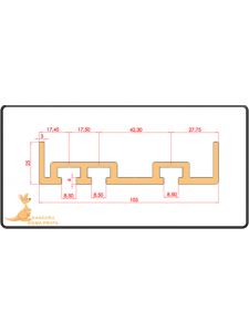 25*105 Konveyör Profili