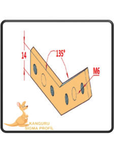 30x30 135° Bağlantı Parçası