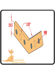 45x45 135° Bağlantı Parçası