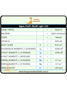 45x45 Light Sigma Profil K10