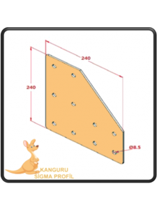 90x90 İki Yönlü Bağlantı Sacı