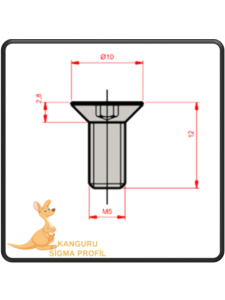 M5 Havşa Baş Civata 12 mm